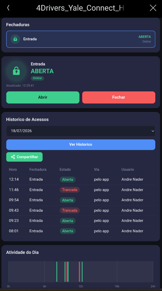 Yale Connect Interface