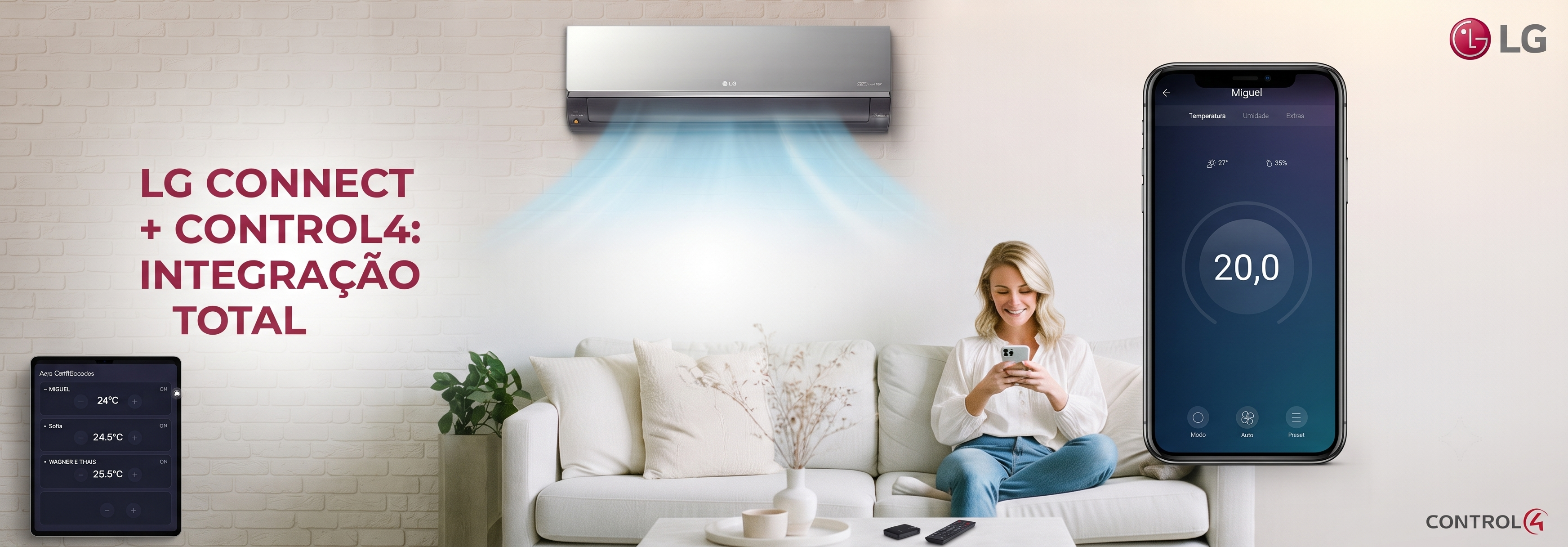 LG ThinQConnect Ar e Eletrodomésticos Wifi