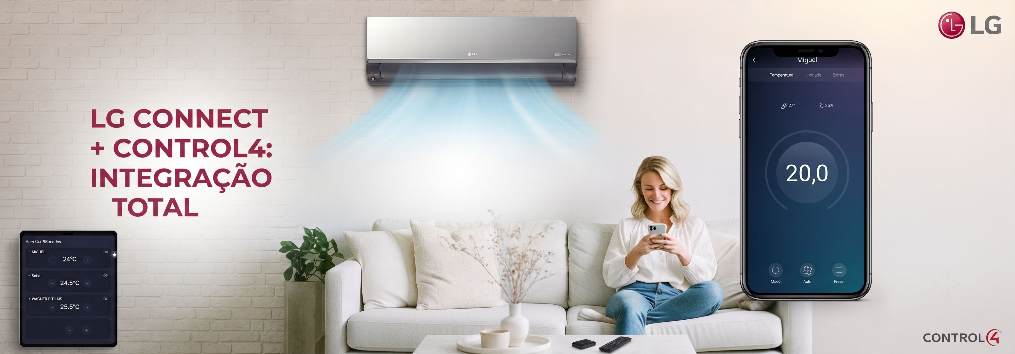 LG ThinQConnect Ar e Eletrodomésticos Wifi